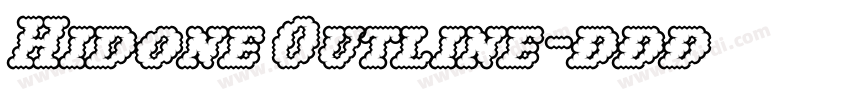 Hidone Outline字体转换